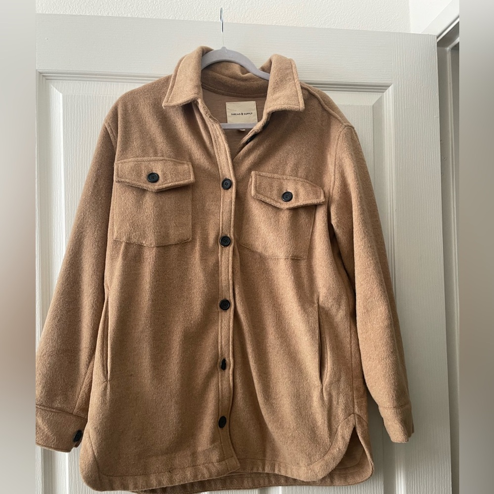 Thread & Supply Brown Cozy Fabric jacket